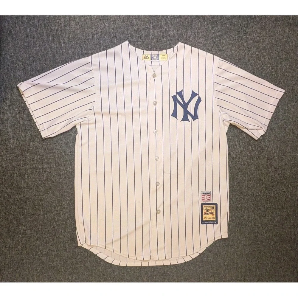 MAJESTIC COOPERSTOWN COLLECTION #44 REGGIE JACKSON YANKEES JERSEY MENS SZ MEDIUM